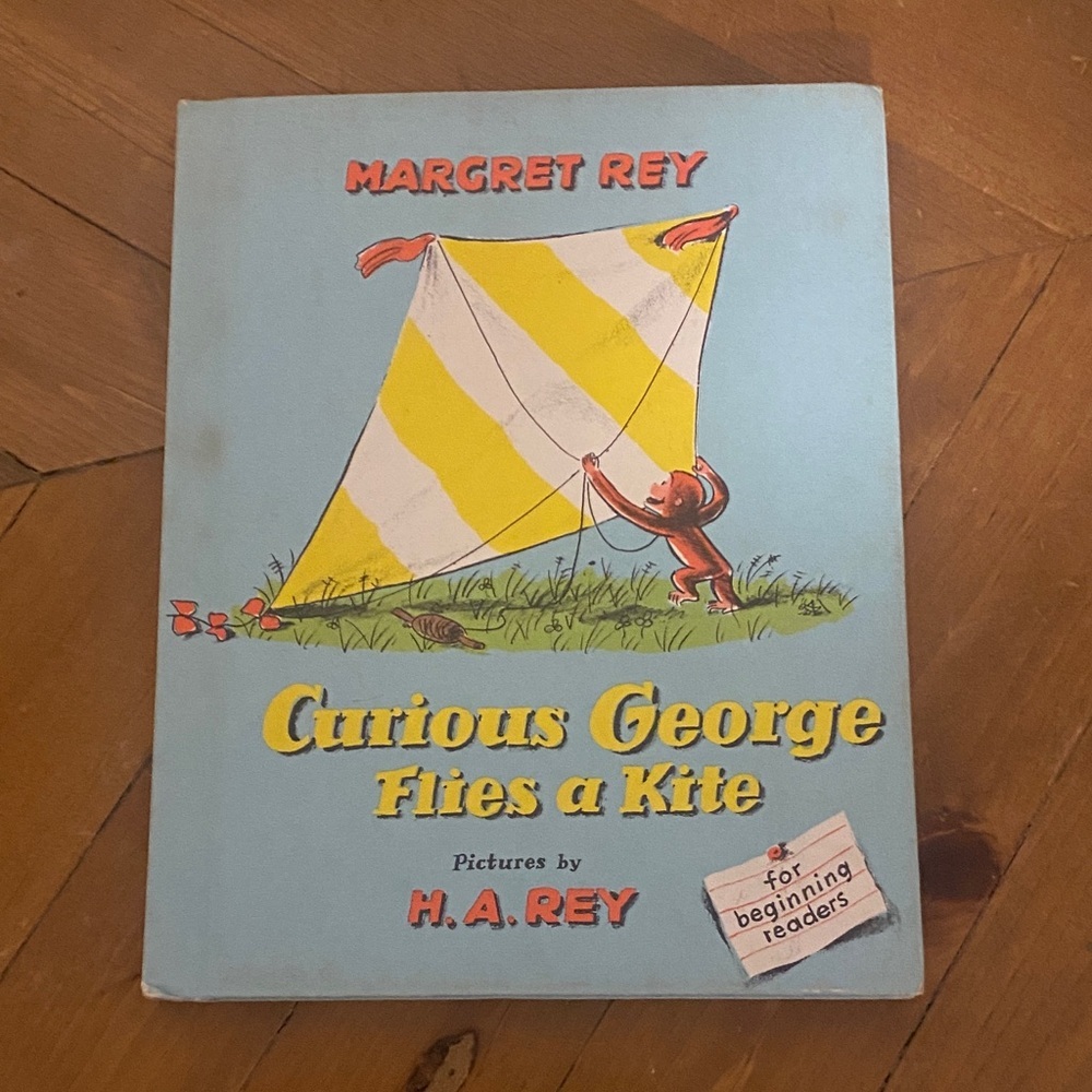 Vintage 1958 Curious George Flies a Kite Book​